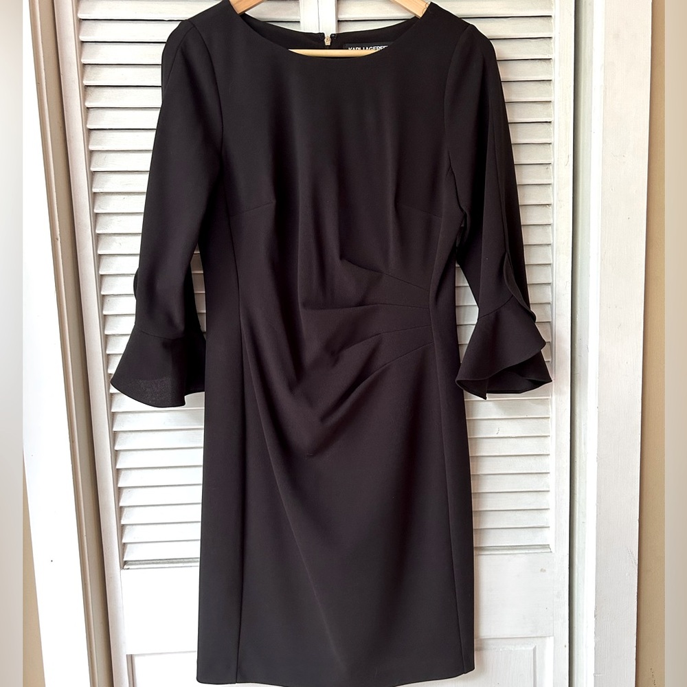 Karl Largerfeld black dress. Size 6 elegant dress, worn once. Excellent quality!